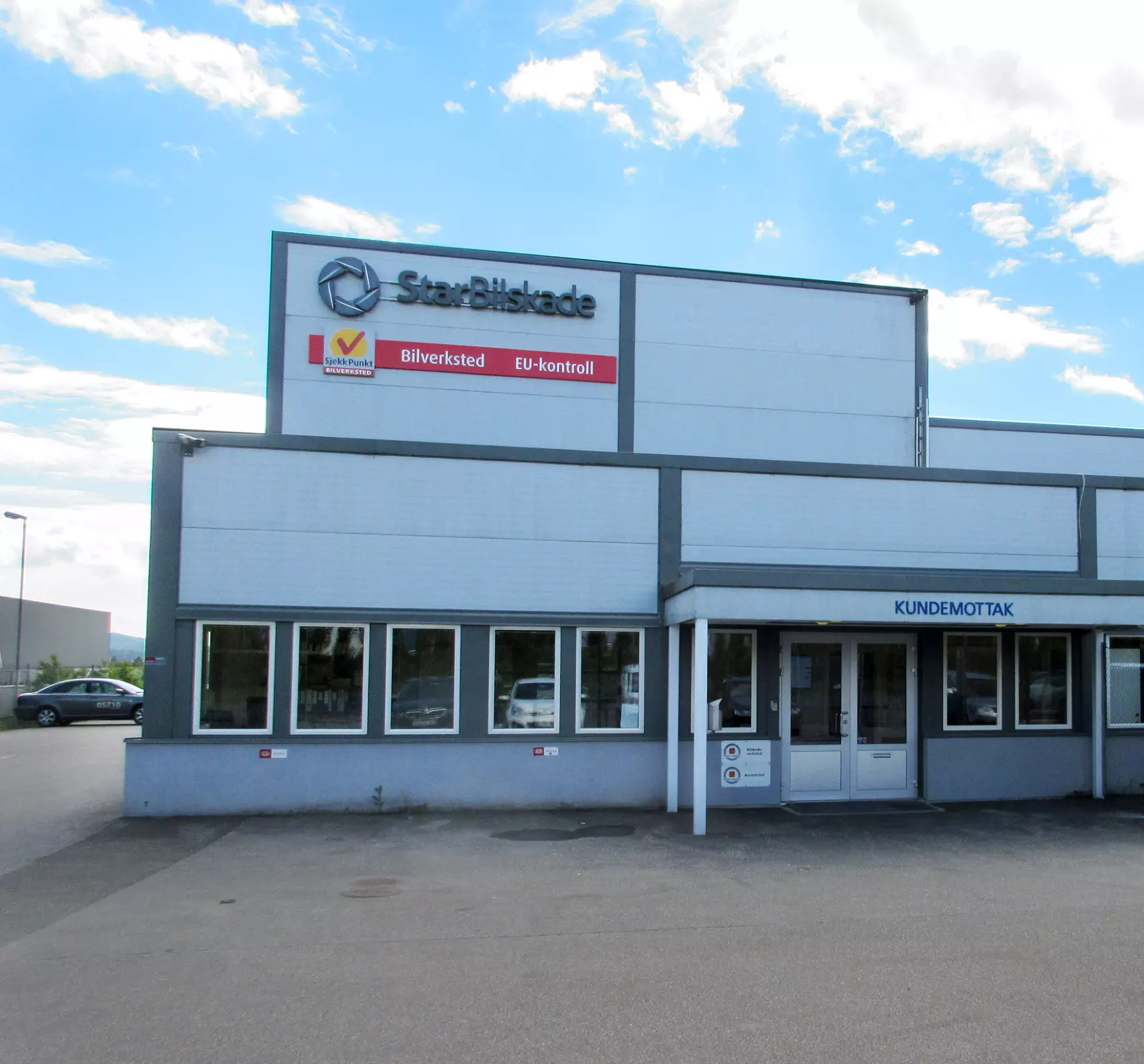 Fasaden til bilverkstedet Star Bilskade