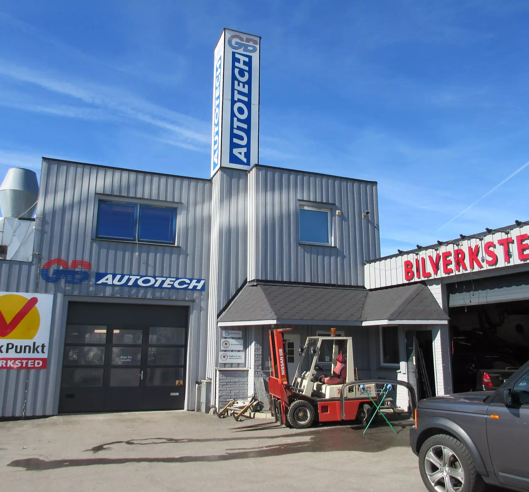 Bygningen til bilverkstedet GB Autotech